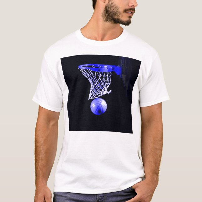 T-shirt Basket bleu (Devant)