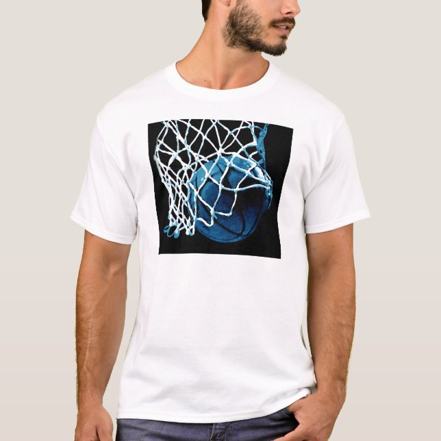 T-shirt Basket bleu (Devant)