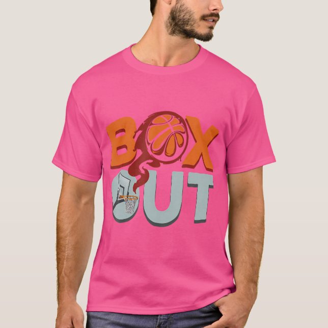 T-shirt Basket Box Out Sport Joueur Entraîneurs Fans Pl (Devant)