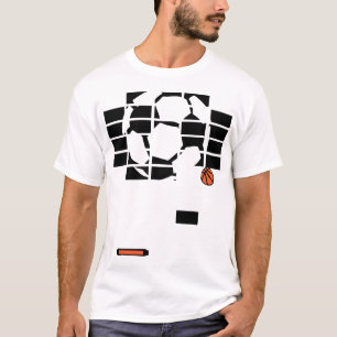 T-shirt basket casse brique foot