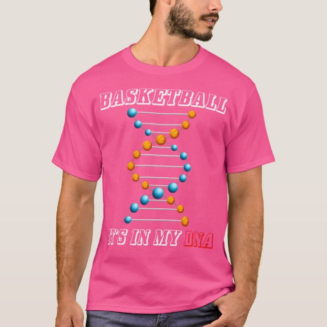 T-shirt Basket C'Est Dans Mon Joueur Dna Funny Hoops (Devant)