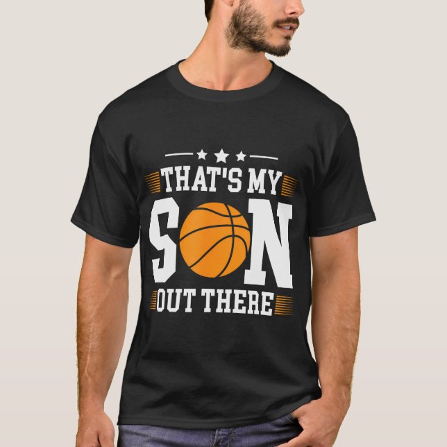 T-shirt Basket C'Est Mon Fils Là-Bas (Devant)