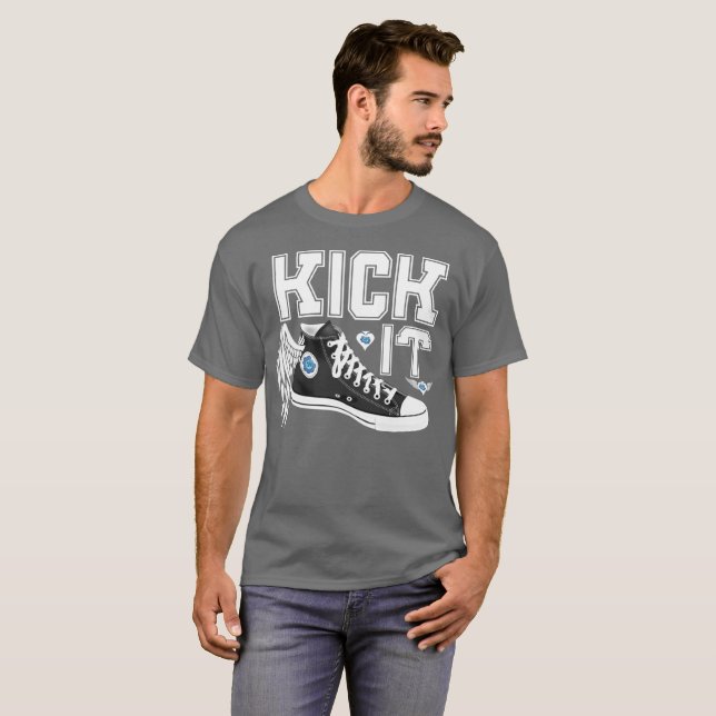 T-shirt Basket de classe Kick It (Devant entier)