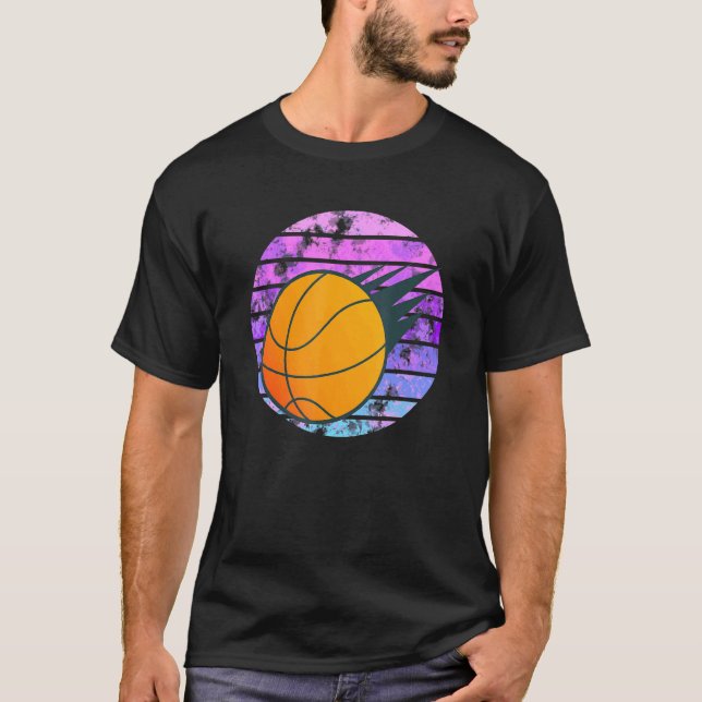 T-shirt Basket du coucher du soleil (Devant)