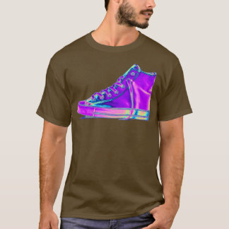 T-shirt Basket holographique violet