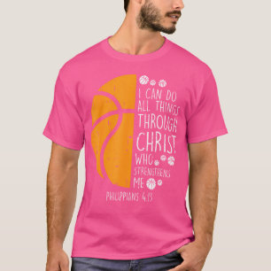 T-shirt Basket Je Peux Faire Des Choses Bible Verse Dieu J