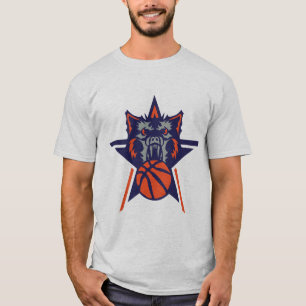 T-shirt basket loup garou wolf logo sport basketball