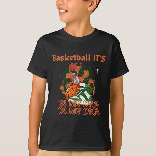 T-shirt Basket Son Dans Mon Adn (Devant)