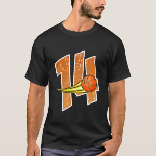 T-shirt Basketball 14E Anniversaire - J'ai 14 ans - Bir po