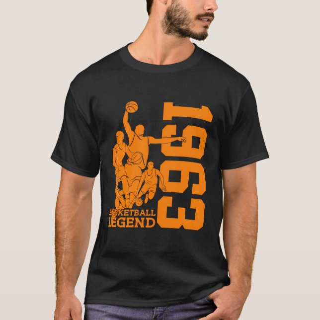 T-shirt Basketball 60E Anniversaire Basketball Légende 196 (Devant)