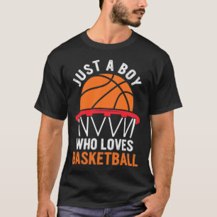 T-shirt Basketball Amusant Pour Les Garçons - Juste Un Gar