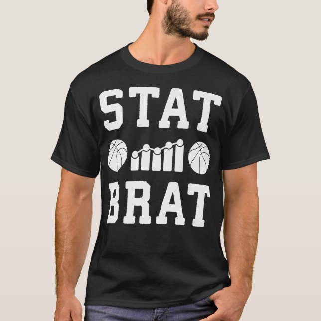 T-shirt Basketball Analytique et statistique pour Sports S (Devant)