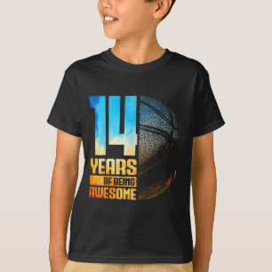 T-shirt Basketball Ancien 14ème Basketball 14 Ans Joueur L