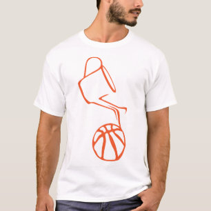 T-shirt basketball arrosoir ballon