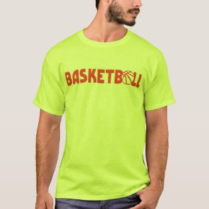 T-shirt basketball ballon mot