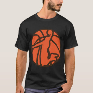 T-shirt basketball ballon player joueur dessus 
