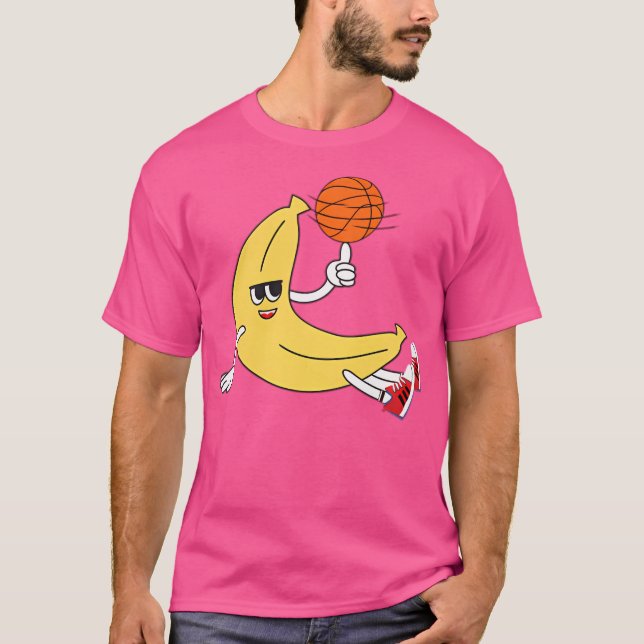 T-shirt Basketball Banana Cartoon (Devant)