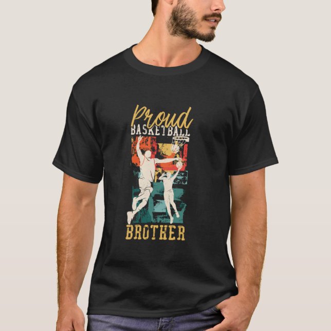 T-shirt Basketball Basketball Brother Famille Correspondan (Devant)