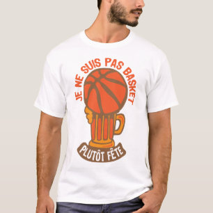 T-shirt basketball biere fete alcool verre boisson