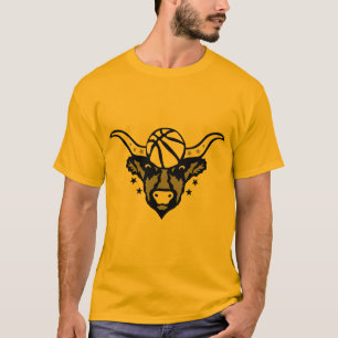 T-shirt basketball bison auroch logo sport 1