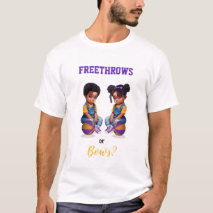 T-shirt Basketball Bows Bébés Garçon Fille Révélation de G