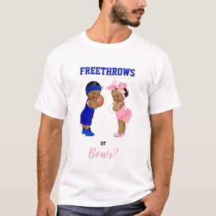 T-shirt Basketball Bows Bébés Garçon Fille Révélation de S