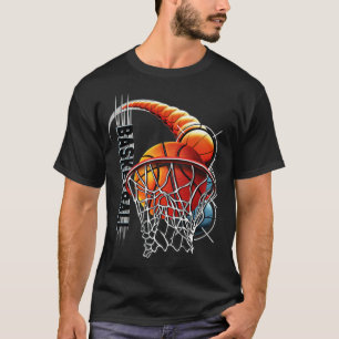 T-shirt Basketball caricature cheval