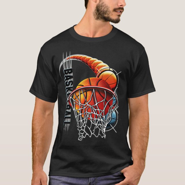 T-shirt Basketball caricature cheval (Devant)