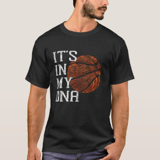 T-shirt Basketball C'est dans mon ADN empreintes digitales
