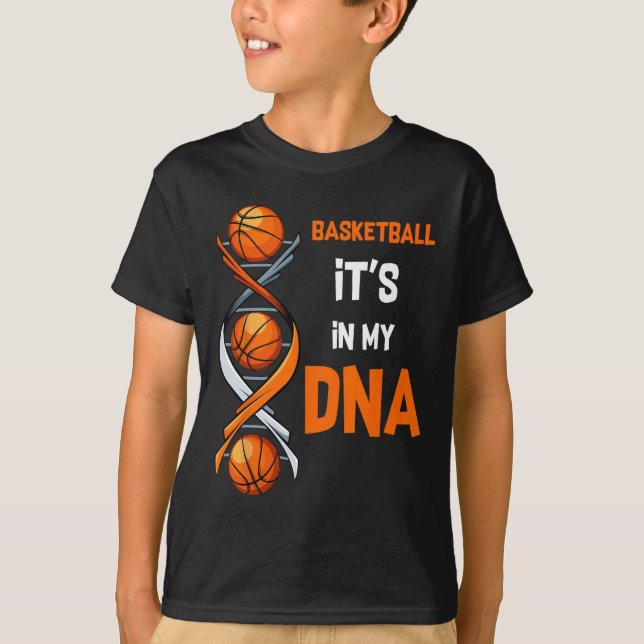 T-shirt Basketball C'est dans mon ADN Fun Player Coach Tea (Devant)