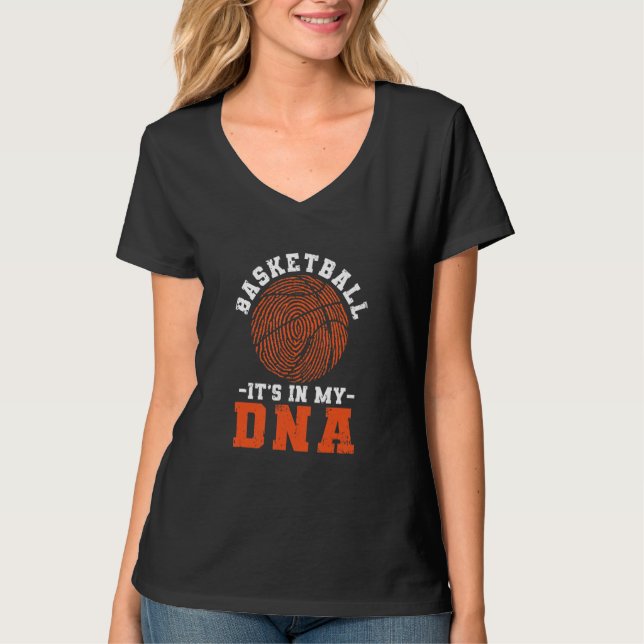 T-shirt Basketball C'est dans mon Dna Dny Joueur équipe en (Devant)