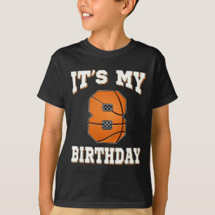 T-shirt Basketball C'est mon 8e anniversaire 8 ans Garçon