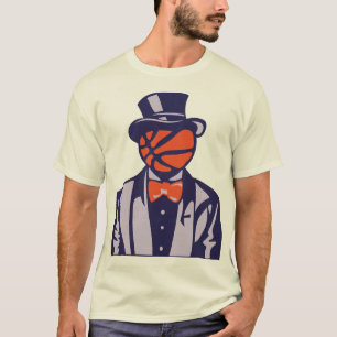 T-shirt basketball chapeau melon costume noeud papillon