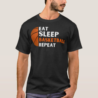 T-shirt Basketball Coach Eat Sleep Basketball Repeat Baske