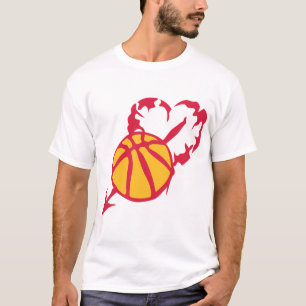 T-shirt basketball coeur love perse fleche