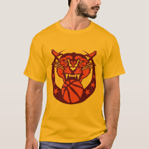 T-shirt basketball cougar logo sport puma