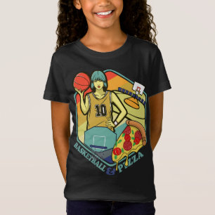 T-Shirt Basketball Court Pizza Pâtes Italiennes Foie Cadea