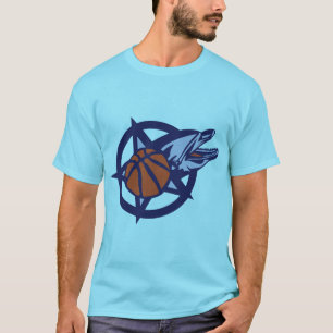 T-shirt basketball dauphin logo etoile dolphin club