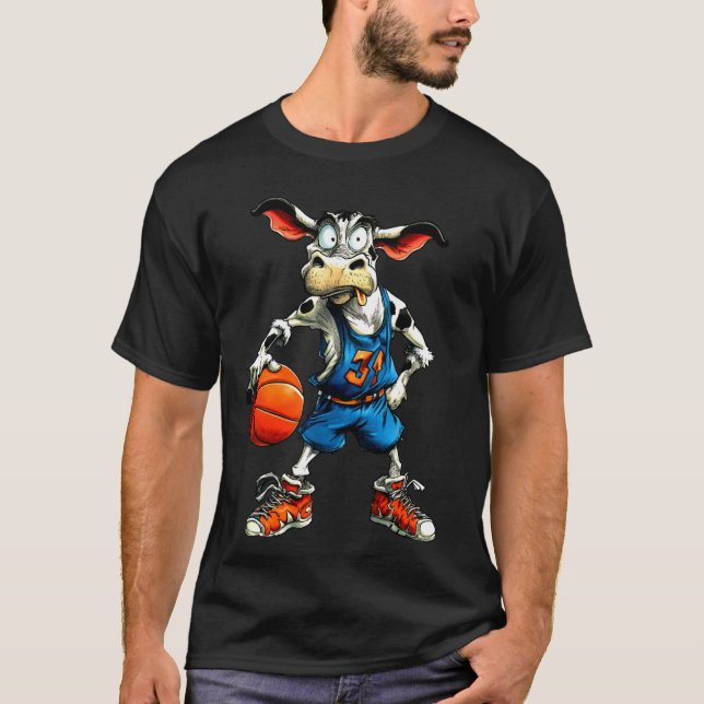 T-shirt Basketball de vaches  Basketball Vache (Devant)
