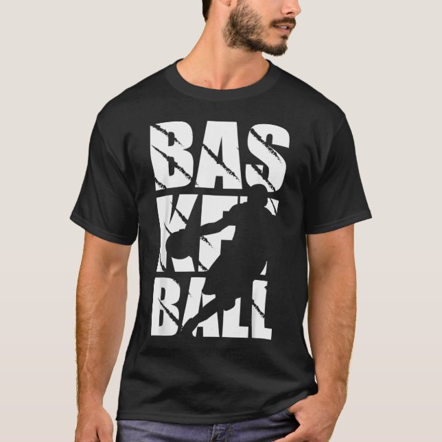 T-shirt Basketball Design For Basketball Player And Basket (Devant)