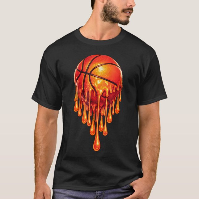 T-shirt Basketball Drip Aesthetic - Bball Slam Dunk (Devant)