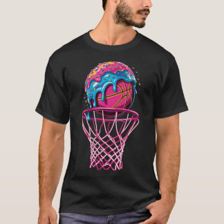 T-shirt Basketball Drip Boys Paillettes Crème Glacée qui D