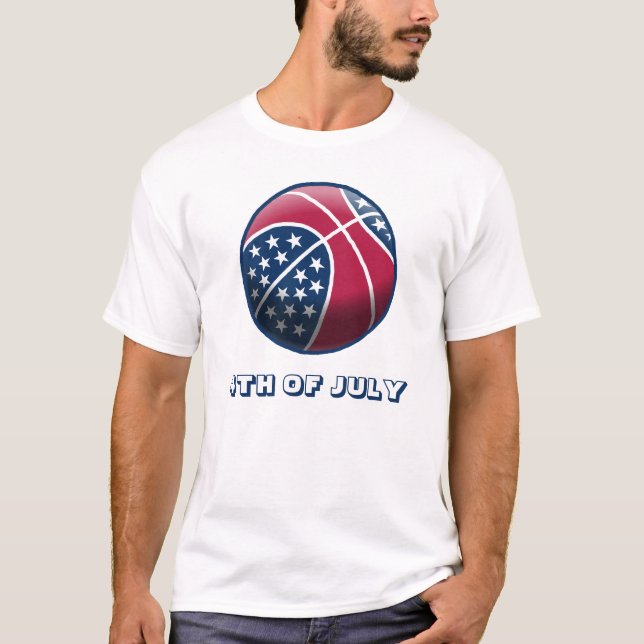 T-shirt Basketball du 4 juillet (Devant)