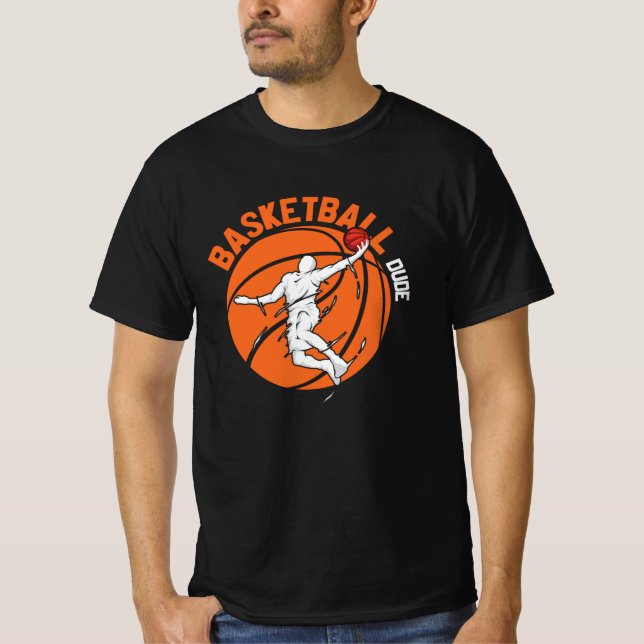 T-shirt Basketball Dud Design pour Louveur de Basketball (Devant)