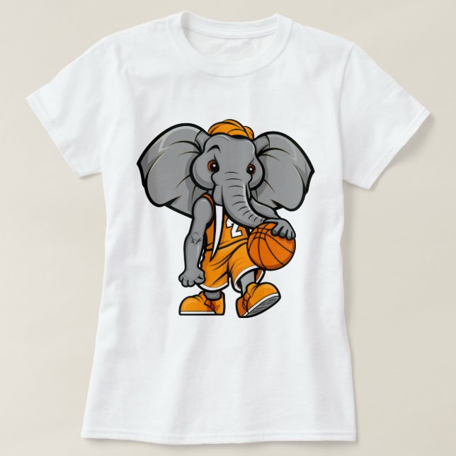 T-shirt Basketball Elephant (Design devant)