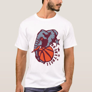 T-shirt basketball elephant logo Elefant defense ballon