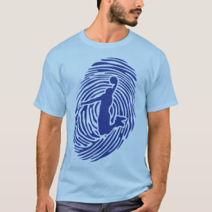 T-shirt basketball empreinte digitale fingerprint fingerab