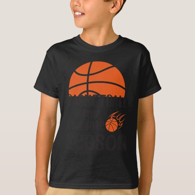 T-shirt Basketball Est Ma Saison Préférée 12 (Devant)
