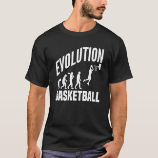 T-shirt Basketball Evolution From Monkey To Men BBall Dunk