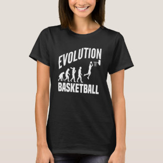 T-shirt Basketball Evolution From Monkey To Men BBall Dunk
